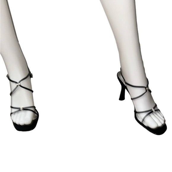 Stuart Weitzman | Strappy Heels w/ Rhinestone Detail - Picture 8 of 13